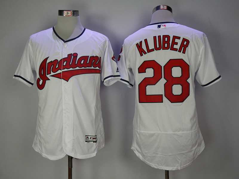 Cleveland Indians #28 Corey Kluber White Flexbase Jersey,We sell and wholesale Cleveland Indians #28 Corey Kluber White Flexbase Jersey on line form chian!